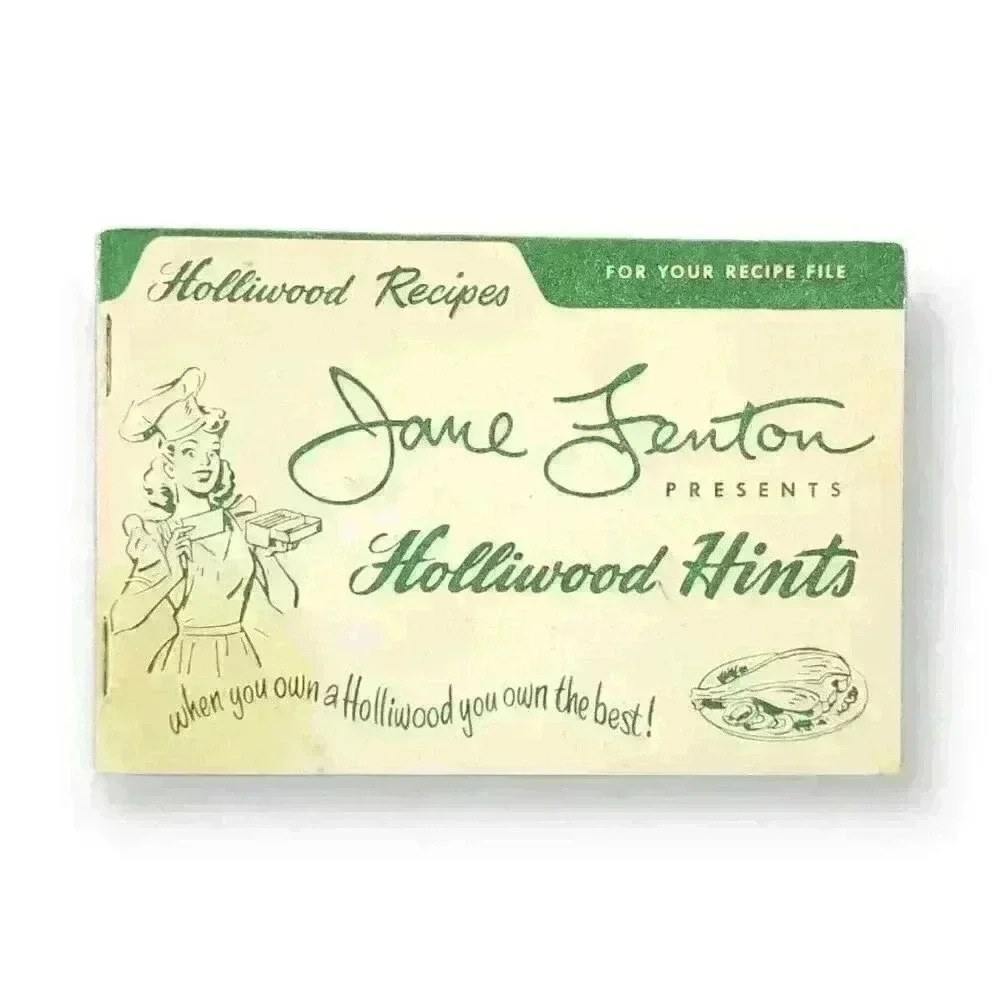 Jane Fenton Holliwood Hints Vintage Holliwood Deepfry Instruction Recipe Booklet